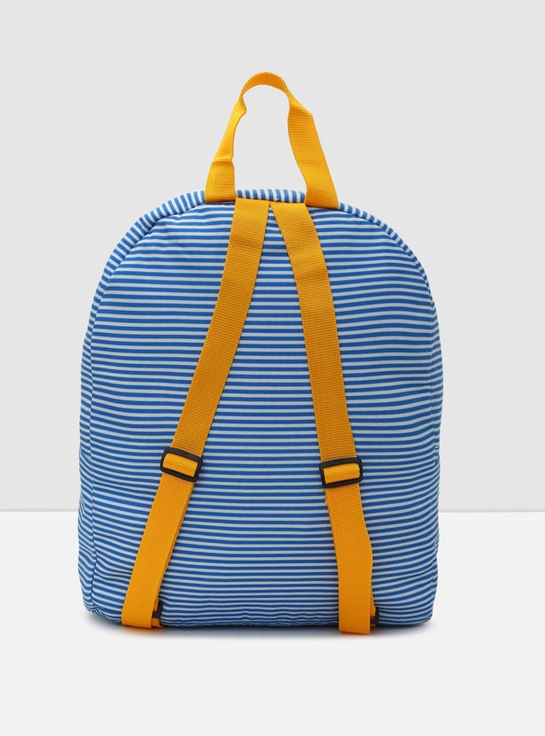 Boys Striped Zip-Closure Backpack