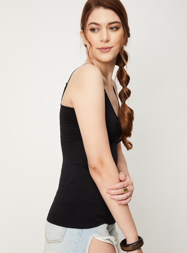 Women Ruched Seam-Free Padded Camisole