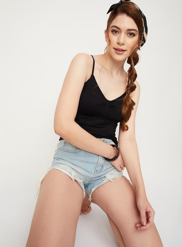 Women Ruched Seam-Free Padded Camisole