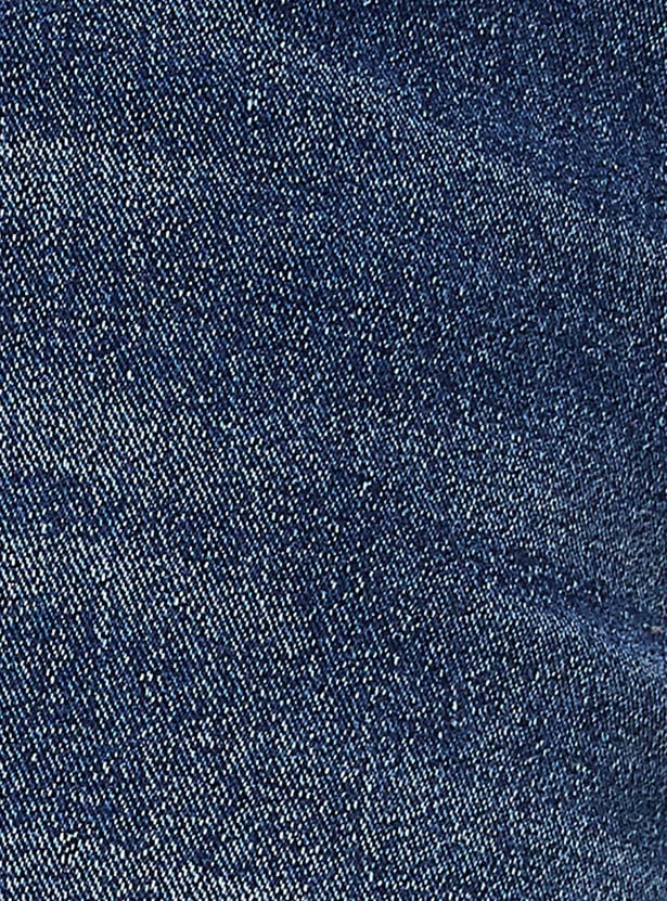 Men Washed Bootcut Jeans