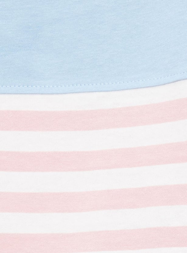 Women Striped Round Neck T-shirt