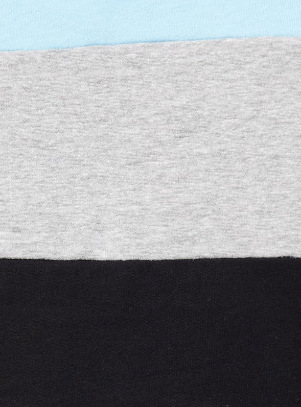 Women Colourblock Cut-Out Back Top