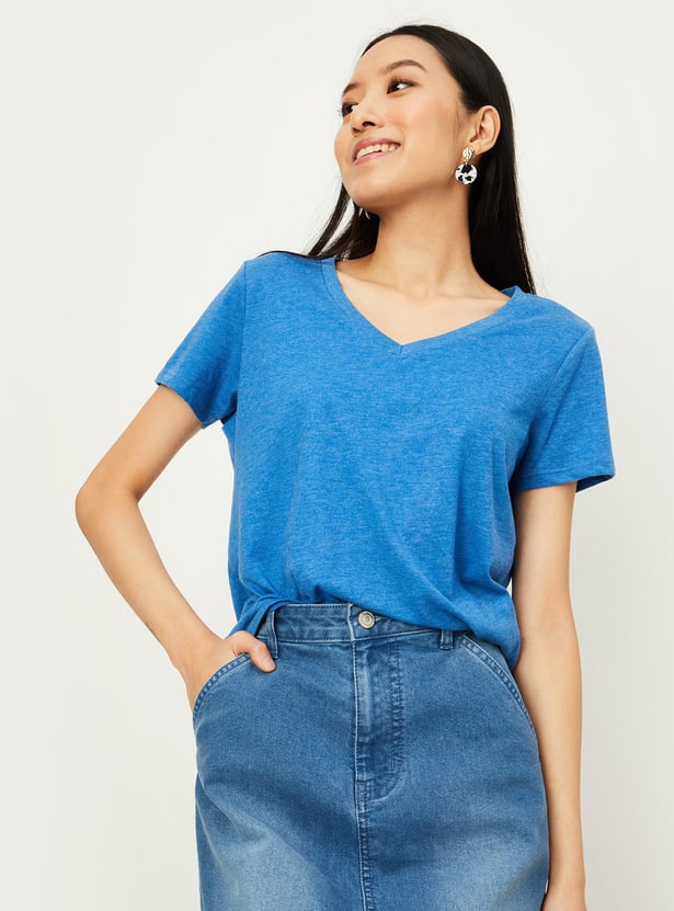 Women Heathered T-shirt