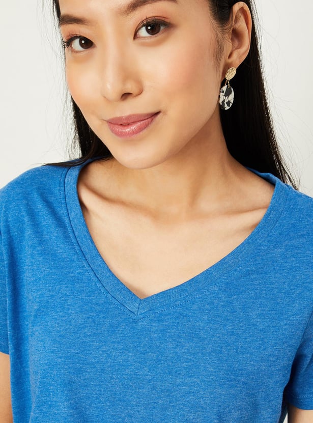 Women Heathered T-shirt