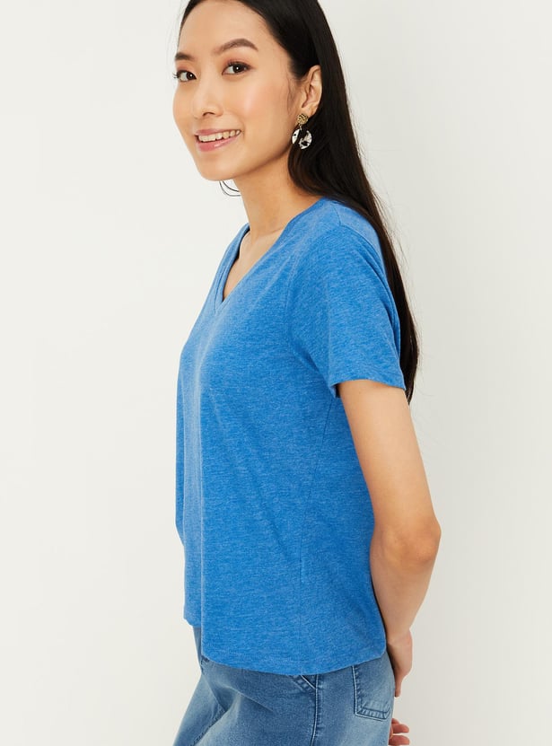 Women Heathered T-shirt