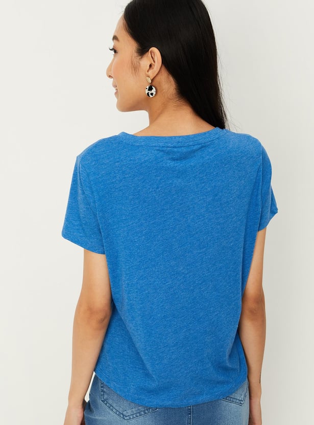 Women Heathered T-shirt