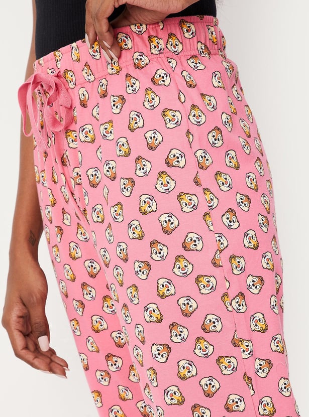 Women Chipmunk Print Capris