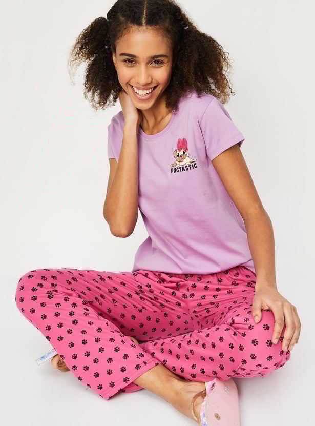 Women Printed PJ Set