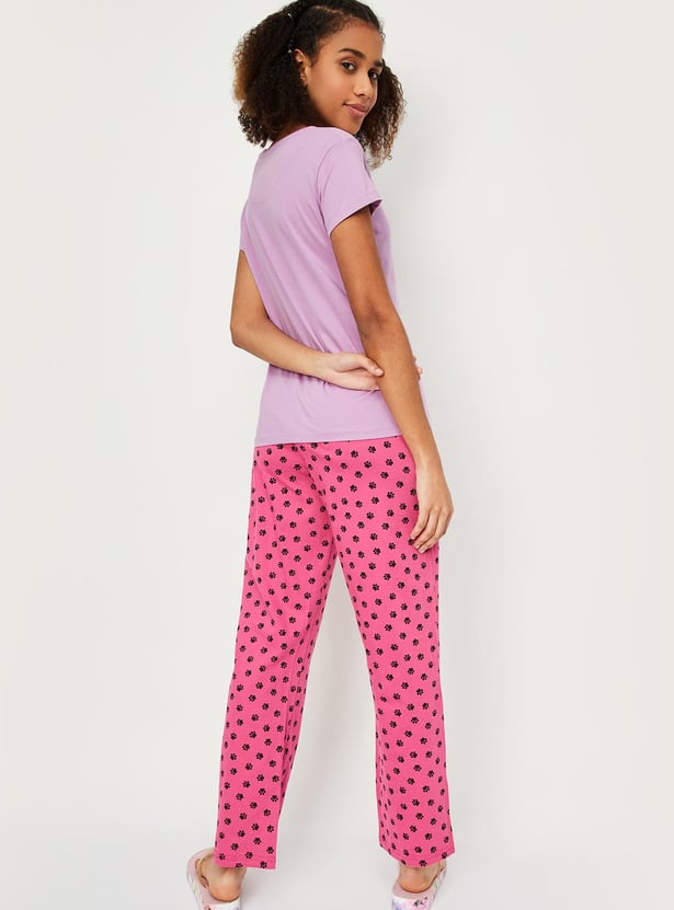 Women Printed PJ Set