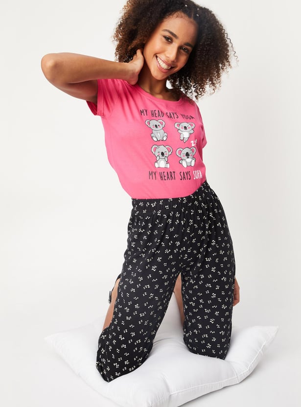 Women Printed Capri Set