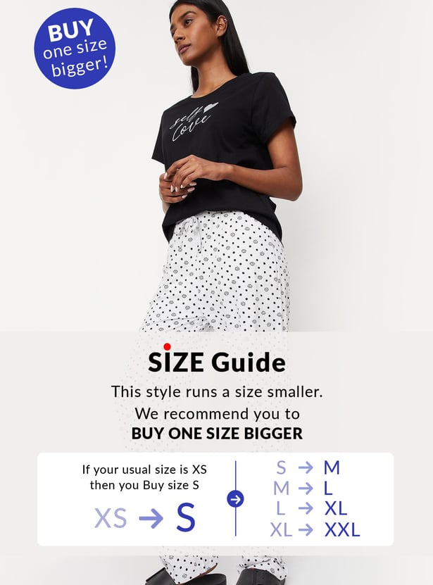 Women Printed Top and Pyjamas