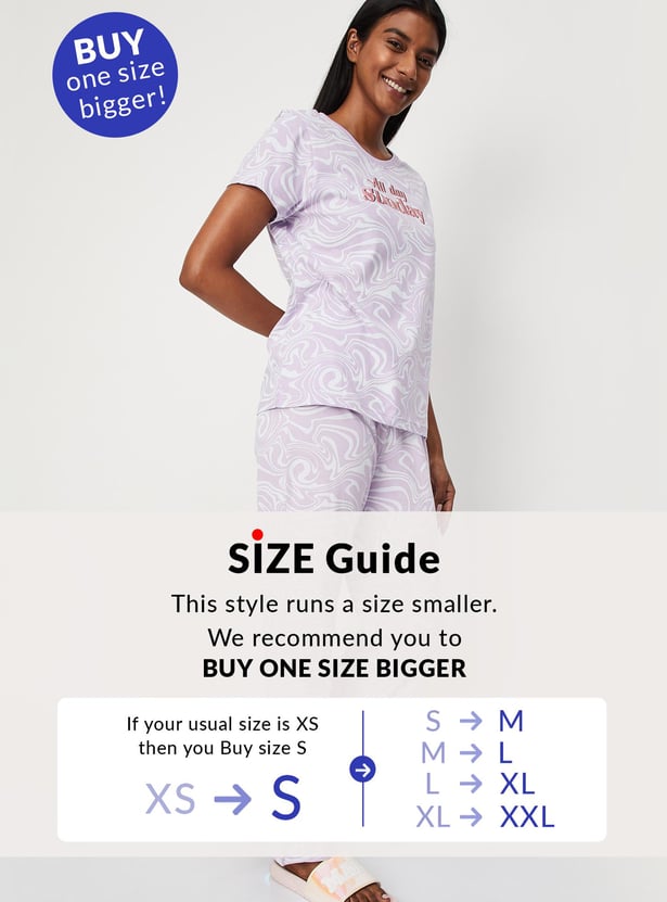 Women Printed Cotton PJ Set