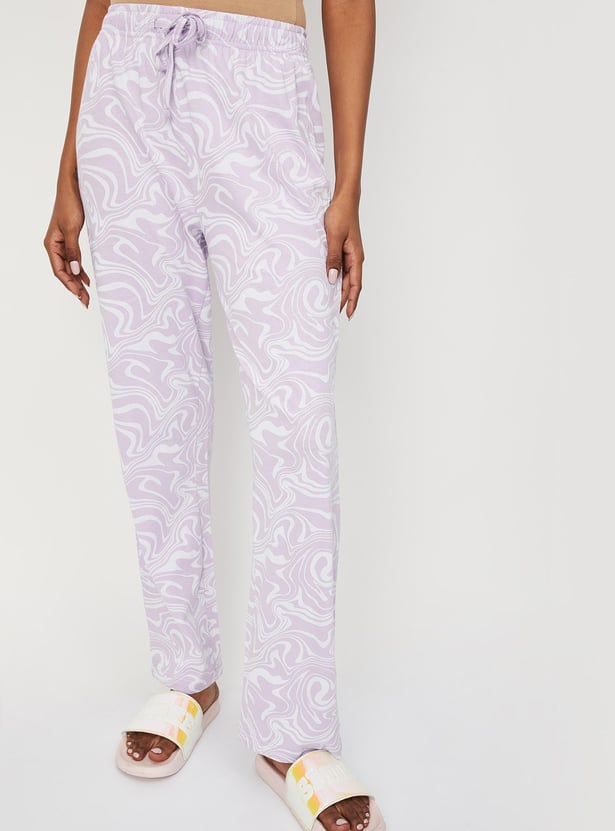Women Printed Cotton PJ Set