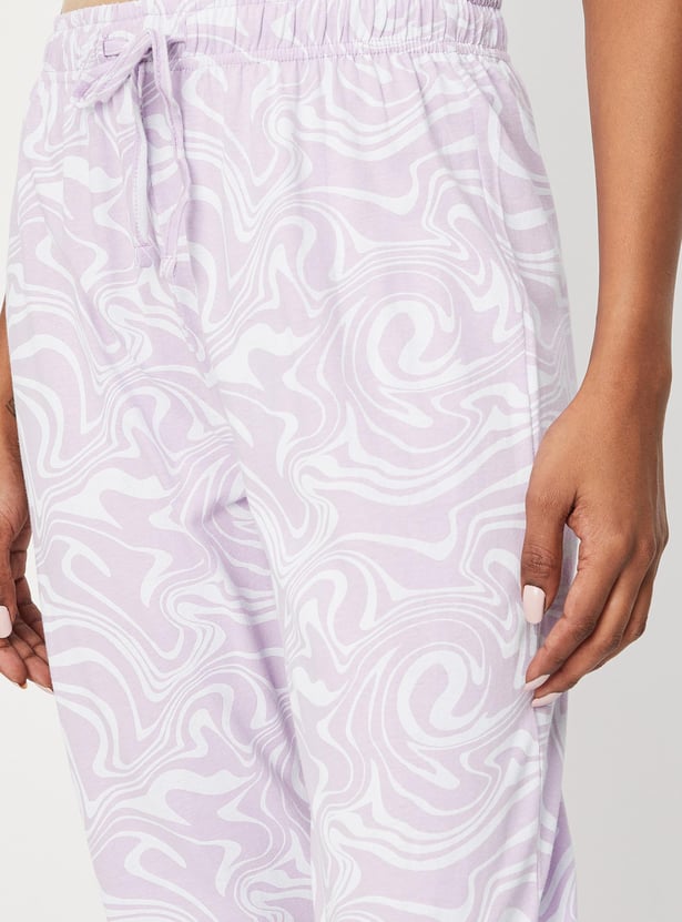 Women Printed Cotton PJ Set