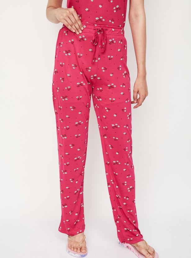 Women Floral Printed PJ Set