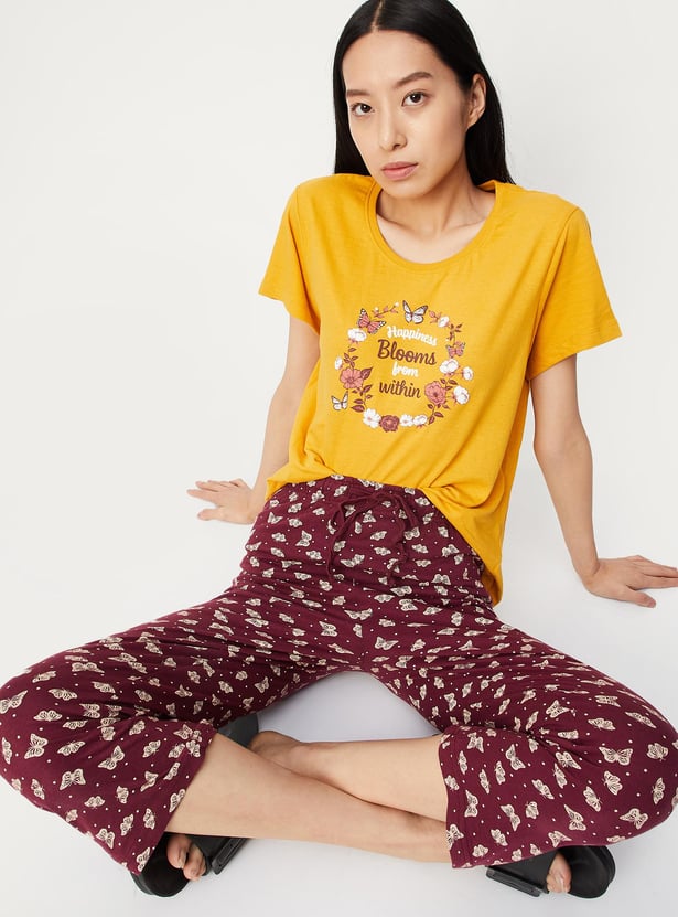 Women Printed Capri Set