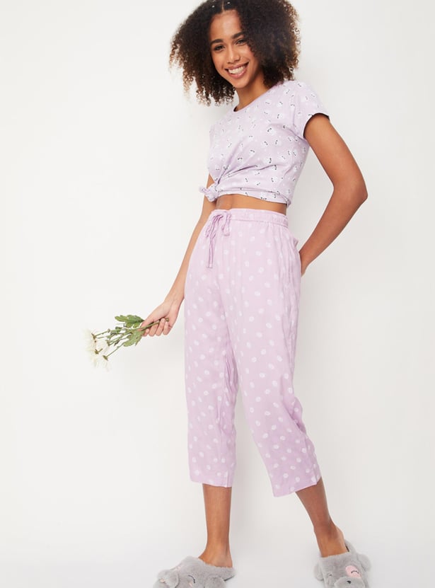 Women Printed Woven Capris