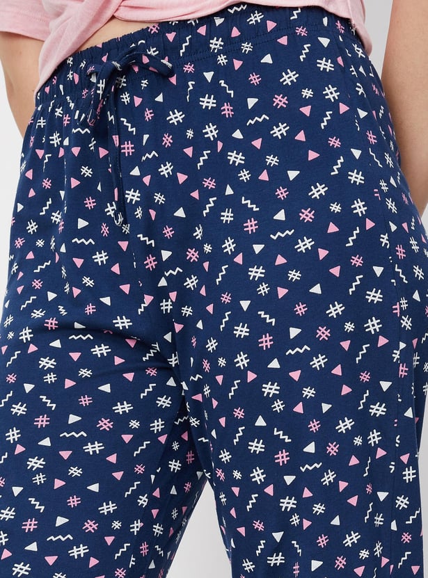 Women Printed Cotton Pyjamas