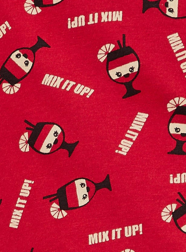 Women All-Over Printed Knit Shorts