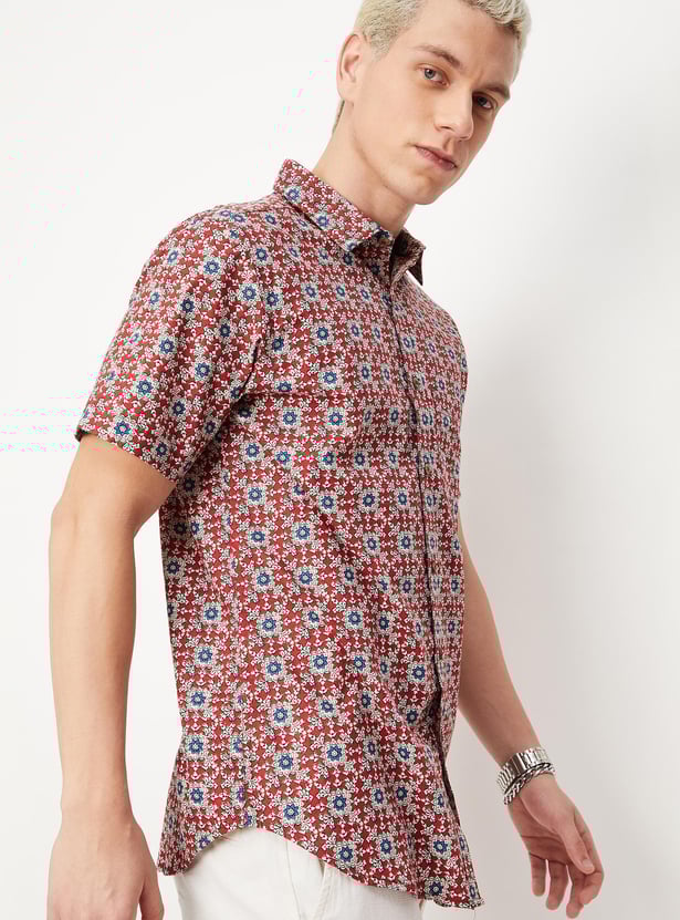 Men Kalamari Printed Shirt Kurta