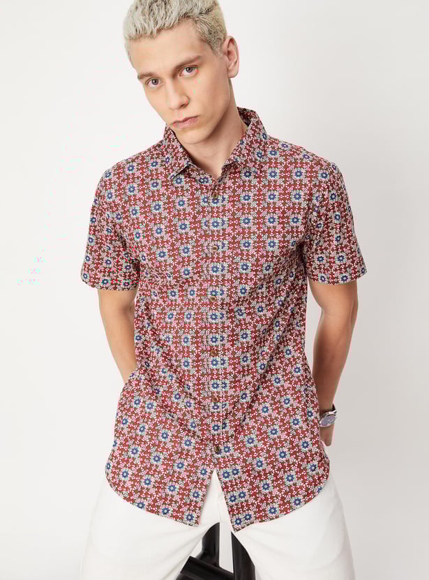 Men Kalamari Printed Shirt Kurta