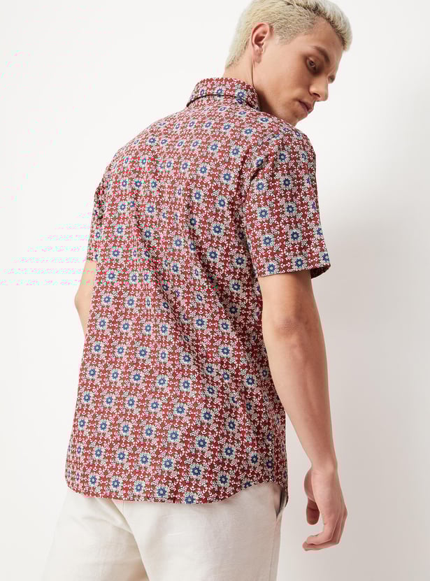 Men Kalamari Printed Shirt Kurta