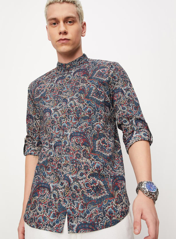 Men Printed Shirt Kurta