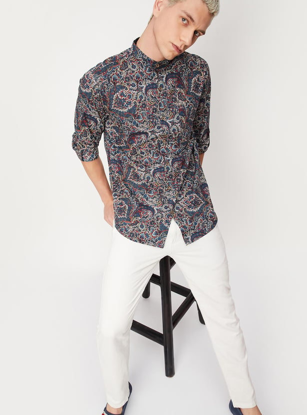 Men Printed Shirt Kurta