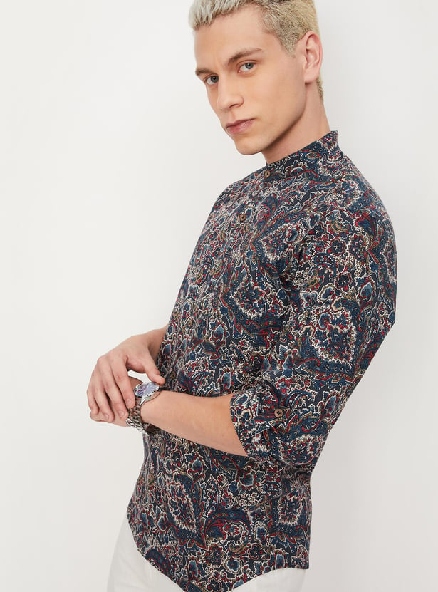 Men Printed Shirt Kurta