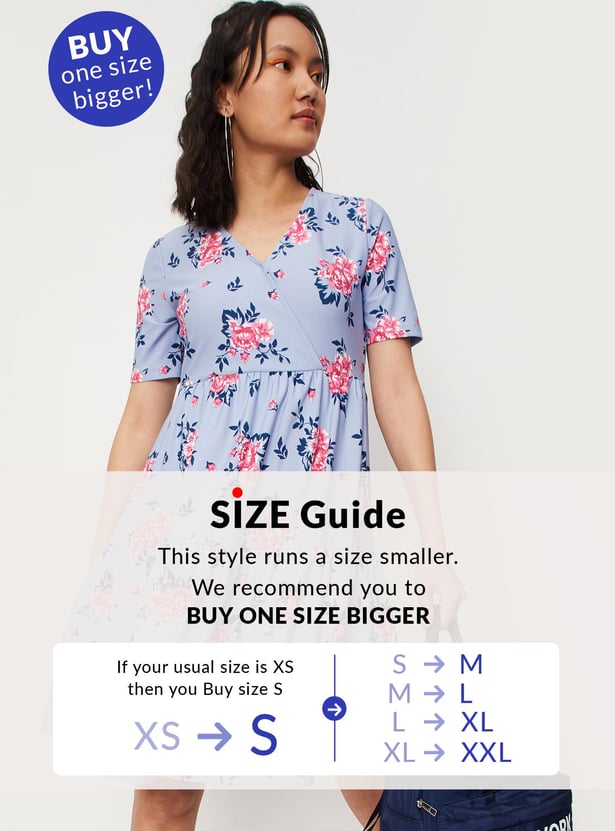 Women Floral Printed Tiered Dress