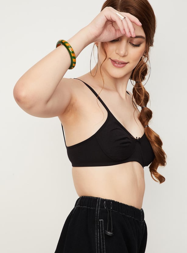 Women Solid Seamless Shaper Padded Bra