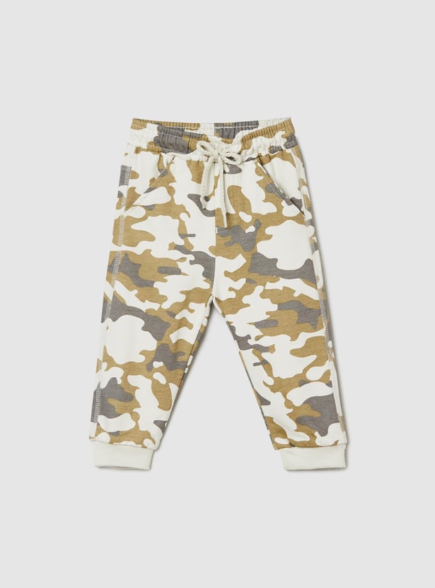 Boys Camouflage Printed Joggers