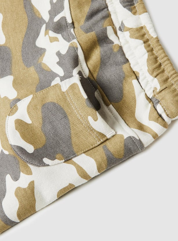 Boys Camouflage Printed Joggers