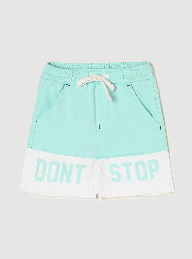Boys Colourblock Drawstring Shorts
