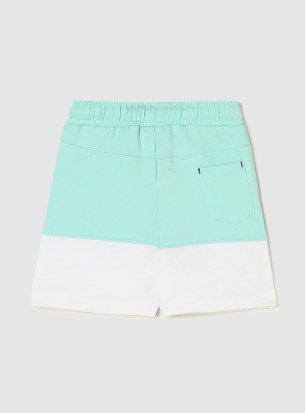 Boys Colourblock Drawstring Shorts