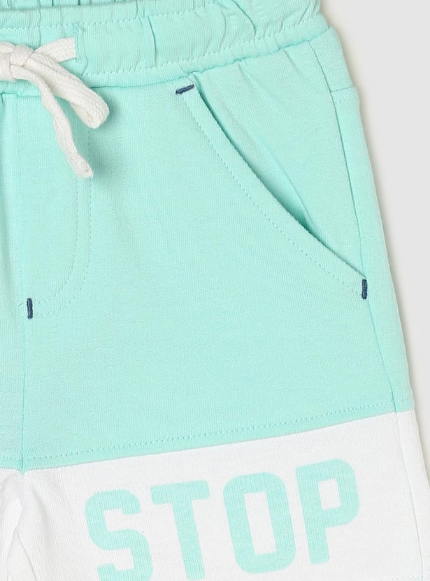 Boys Colourblock Drawstring Shorts