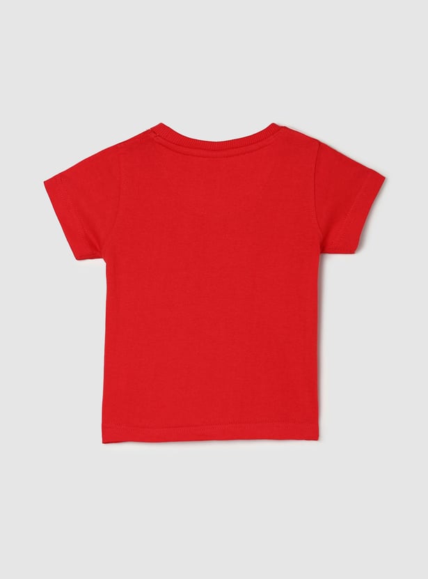 Boys Typographic Printed Knit T-shirt