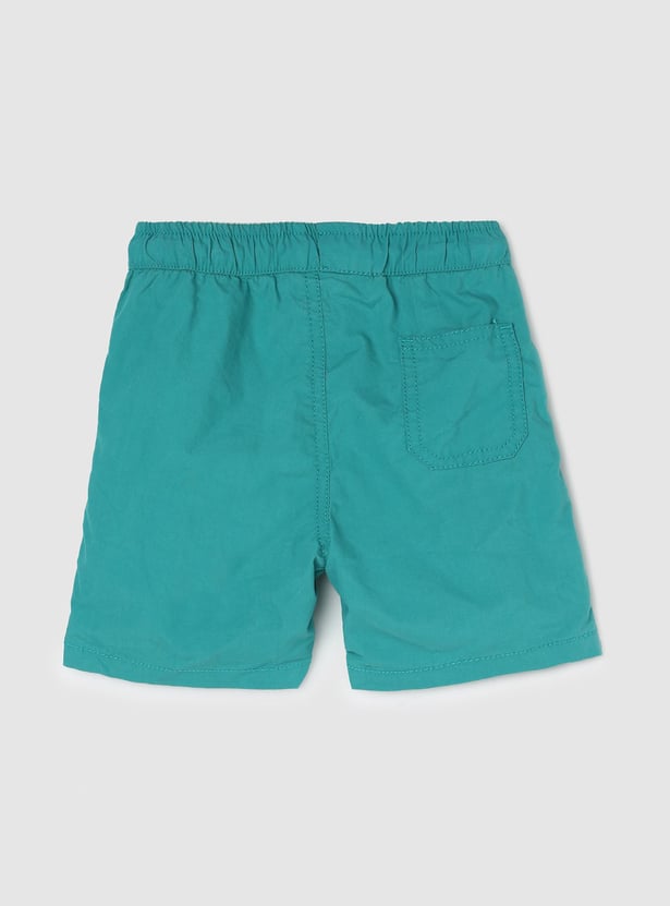 Boys Solid Woven Shorts