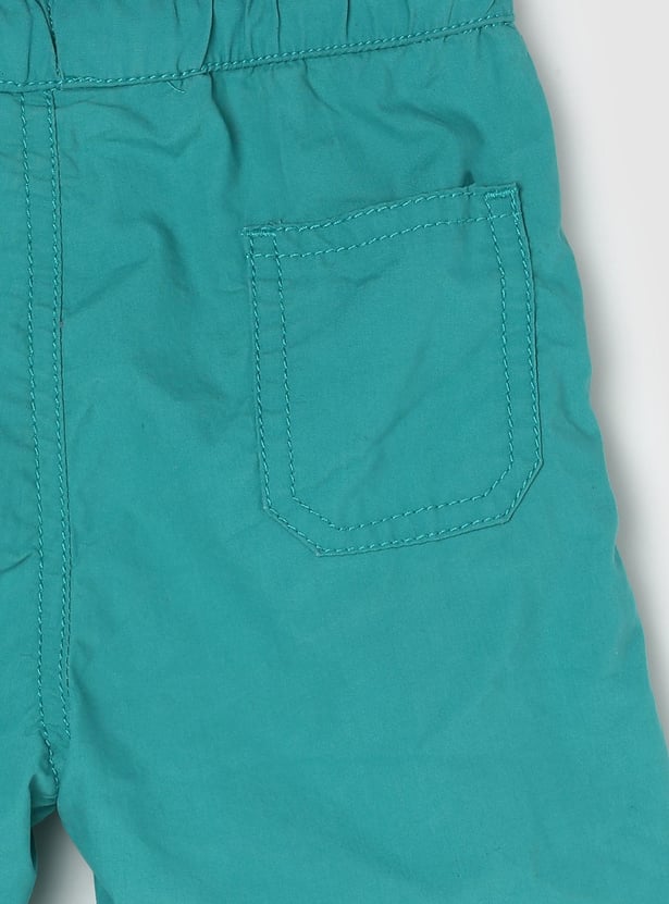 Boys Solid Woven Shorts