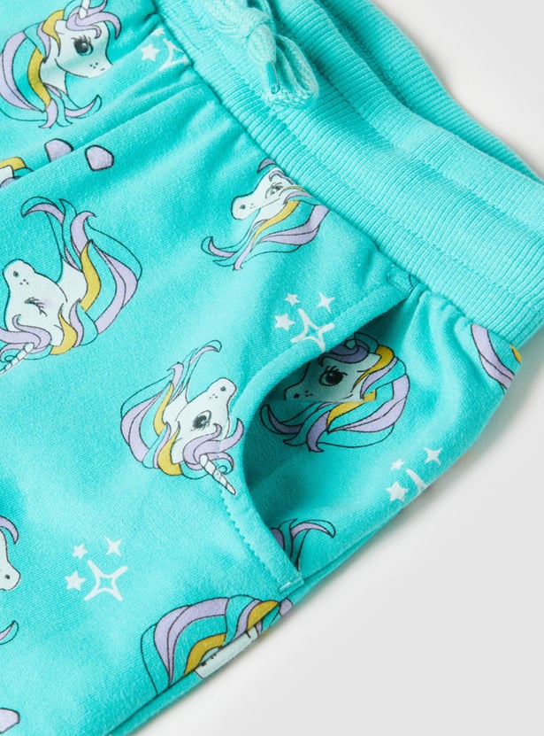 Girls Printed Knit Joggers