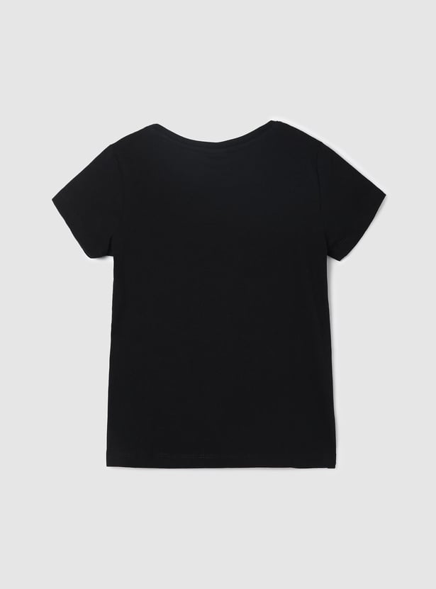 Girls Embellished Knit T-shirt