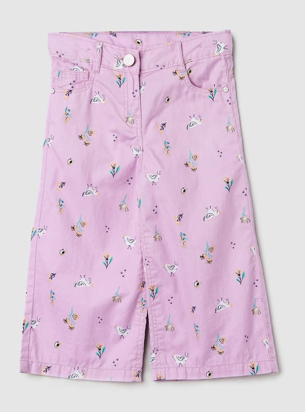 Girls Printed Casual Shorts
