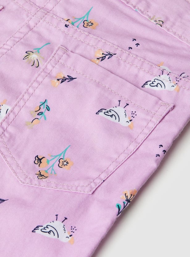 Girls Printed Casual Shorts