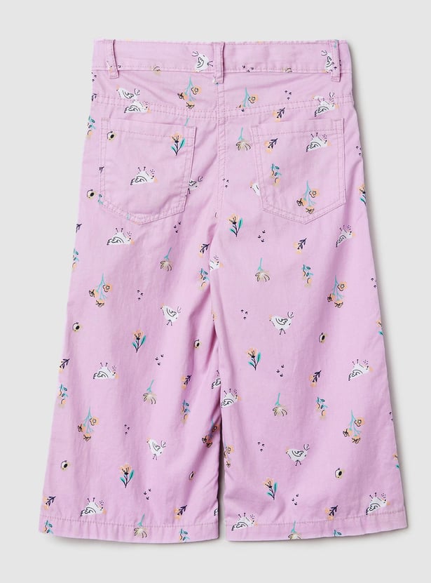 Girls Printed Casual Shorts