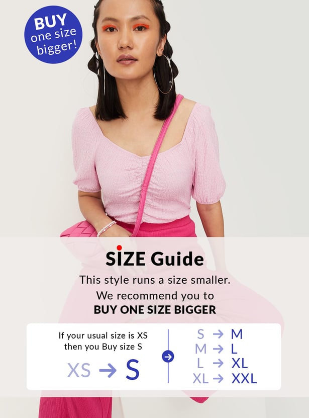 Women Ruched Raglan Sleeve Top