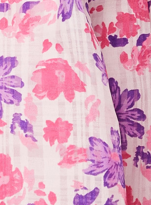 Women Floral Printed Peplum Top