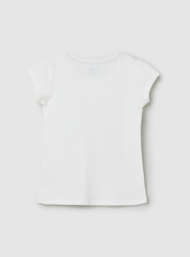 Girls Knit Graphic T-shirt