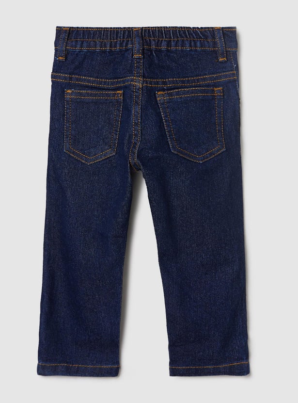 Boys Solid Slim Fit Jeans