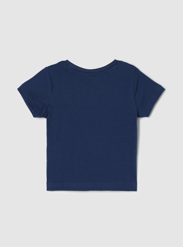 Boys Pure Cotton Graphic Knit T-shirt
