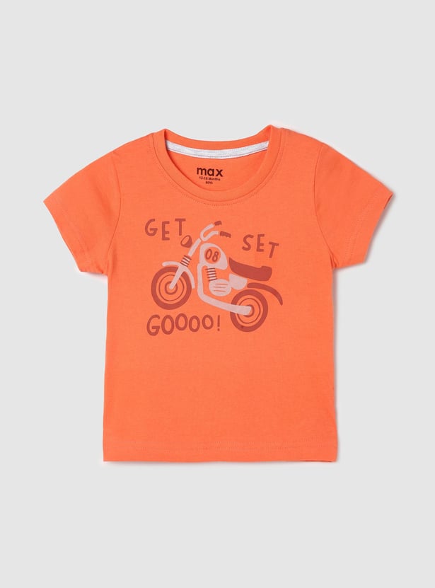 Boys Graphic Printed Crew Neck T-shirt